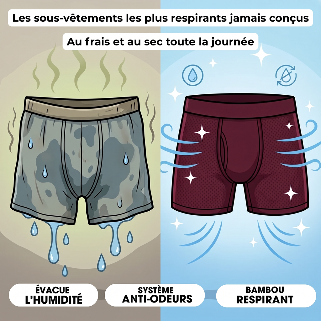 Boxer en Bambou - Conçu Pour Ne Plus Jamais y Penser