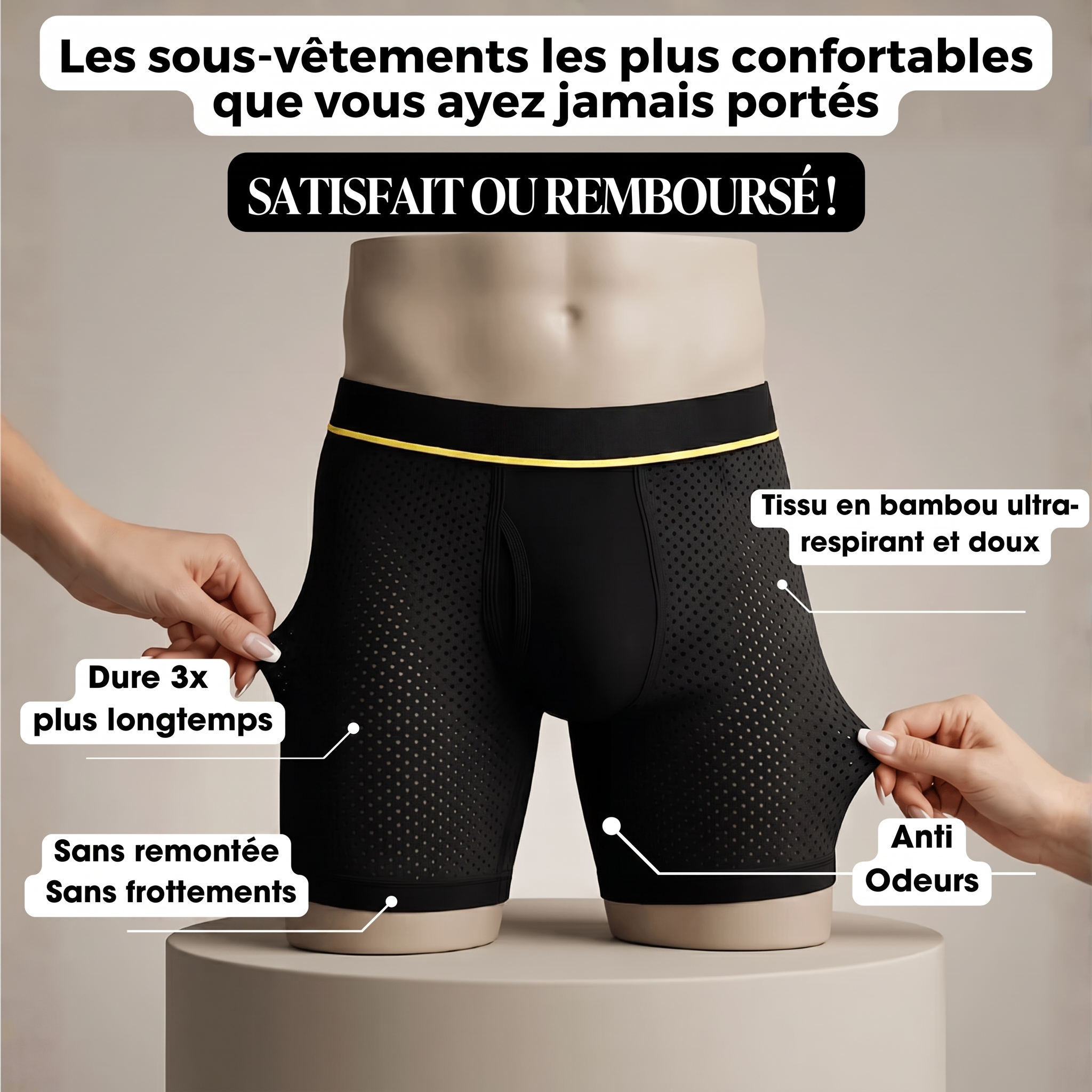 Boxer en Bambou - Conçu Pour Ne Plus Jamais y Penser