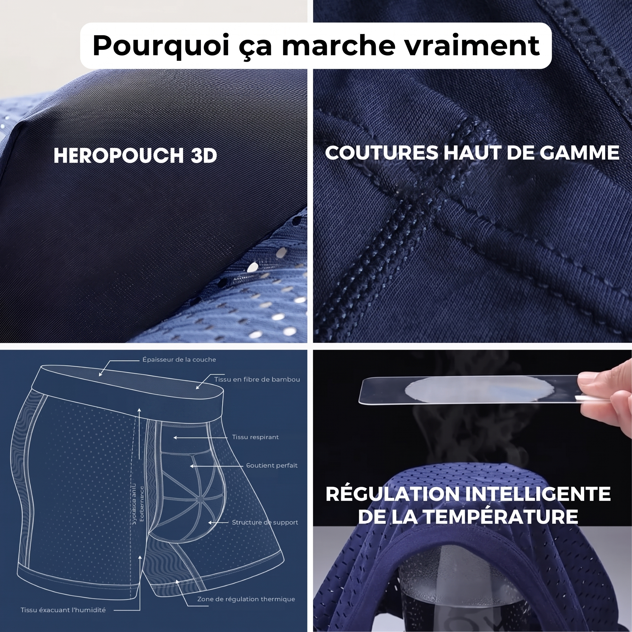 Boxer en Bambou - Conçu Pour Ne Plus Jamais y Penser